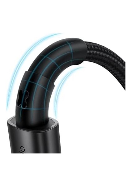 CA-3590 100W 6A Type-C Hızlı Şarj ve Veri Aktarim Kablosu 1.2m, Siyah modelleri