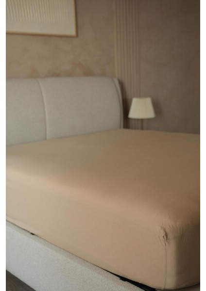 Çift Kişilik Lastikli Çarşaf Krem fiyatları