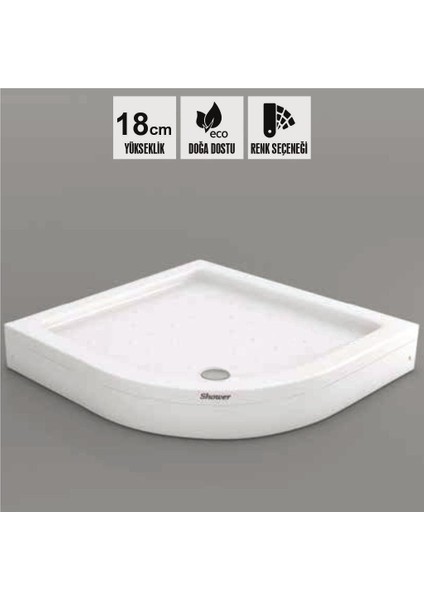 Violet Oval Duş Teknesi (Sifon Sağda), Panelli fiyatları