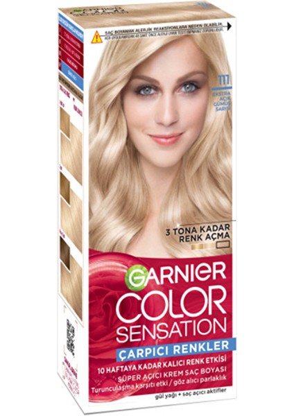 3 Adet Garnier Çarpıcı Renkler N°111 Ekstra Açık Gümüş S