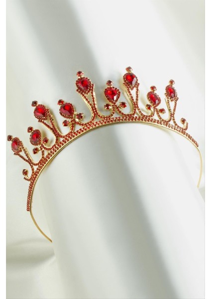 Lüks Taşlı Gelin Tacı
