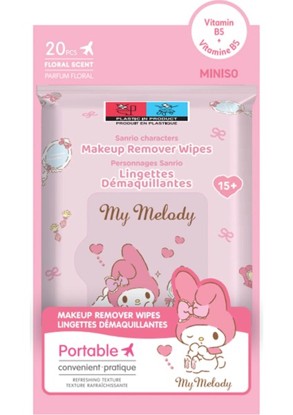 Sanrio Lisanslı Makyaj Temizleme Mendili - My Melody fiyatları