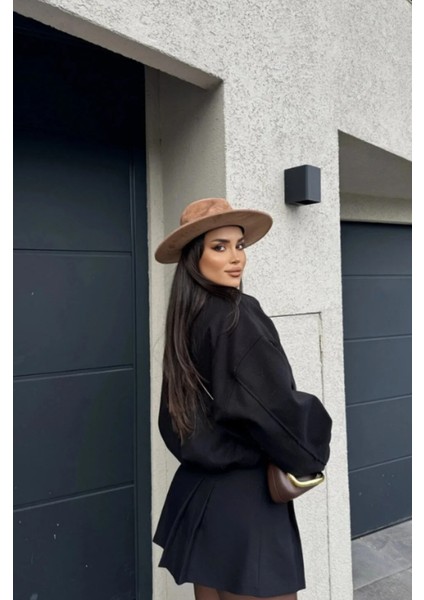 Kadın Kaşe Bomber Ceket modelleri