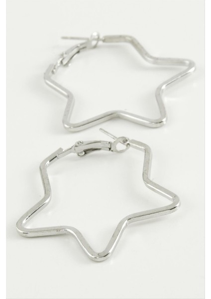 Yıldız Halka Küpe 4,5 cm