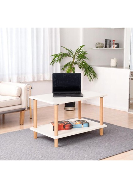 Pia Orta Sehpa Beyaz