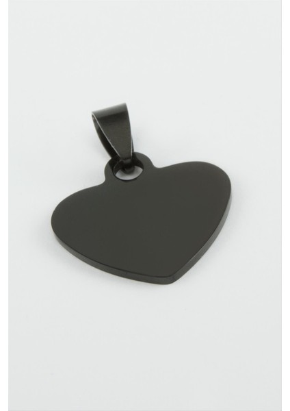 Kalp Isim Yazılabilir Çelik Kolye Ucu 2,3 cm