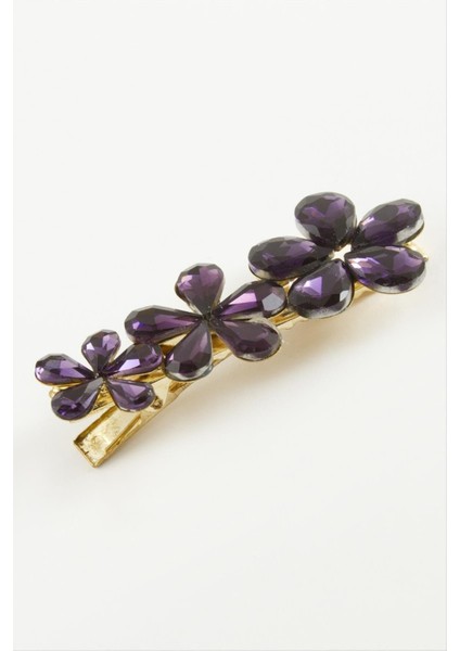 Papatya Kristal Taşlı Pens Toka