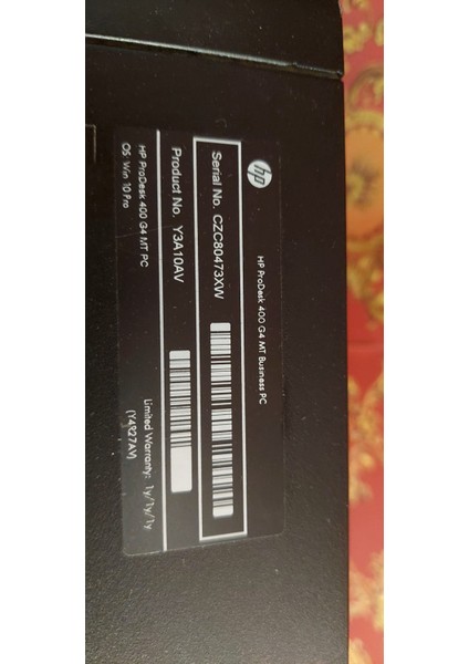 Prodesk 400 mt G4 Intel Core I3-7100 16GB Ddr4 256GB SSD Windows 10 Pro Masaüstü Refrubıshed modelleri