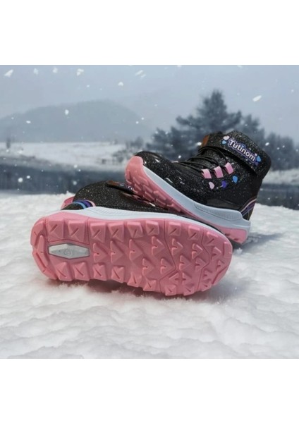 Kız Çocuk Kışlık Kaymaz Taban Su Geçirmez Cırt Cırtlı Yarım Bot modelleri