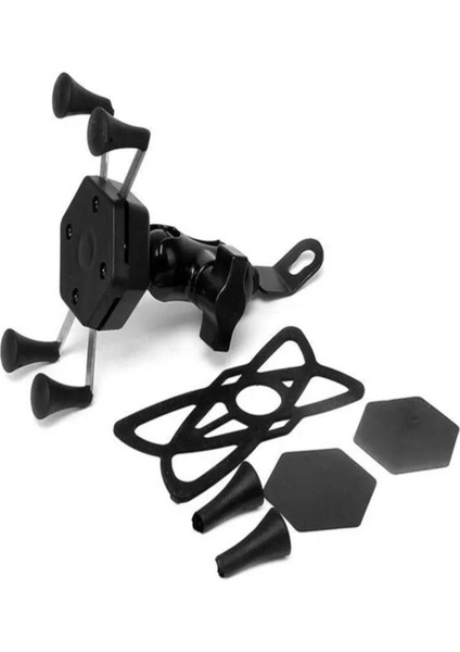 Ahtapot Telefon Tutucu Ayna Bağlantılı Siyah