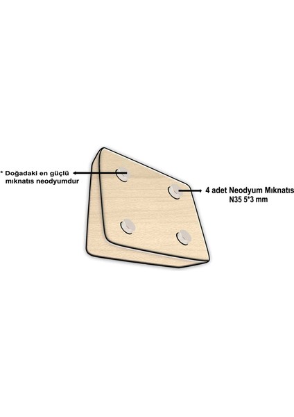 Mıknatıslı Duvara Monte Ahşap Bıçak Bloğu ve Bıçak Tutucu - 2 Bıçak Kapasiteli indirimleri