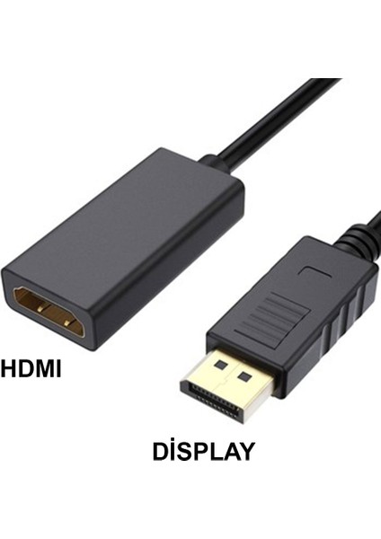 Display Port Erkek To Hdmı Dişi Çevirici Kablo Dp-Hdmi Kablo 2m fiyatları