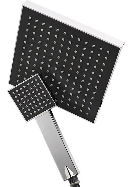 Siyah Tepe Yağmurlama Duş Seti Robotu Yedek Tepe ve El Duşu Başlığı