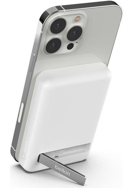 BPD004BTWT Boostcharge 5k Magsafe Uyumlu Kablosuz Powerbank + Stand - Beyaz