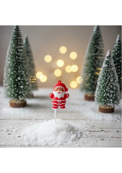 5 Adet Noel Baba Pasta Süsü Seti - Yılbaşı Cupcake Topper ve Kek Dekorasyon Figürleri fırsatları