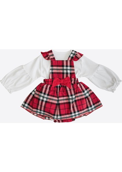 Organik Plaid Jile Body Kırmızı