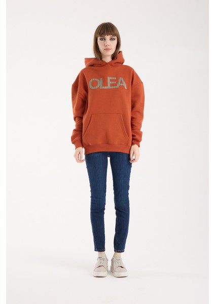 Kadın Kabartma Baskılı Oversize Sweatshirt fiyatları