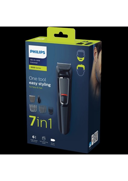 MG3720 Erkek Bakım Seti 7'si 1 Arada Saç & Sakal Şekillendirici