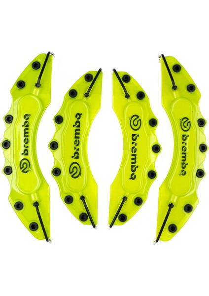 Yeşil Brembo 4'lü Kaliper Seti Kabartmalı