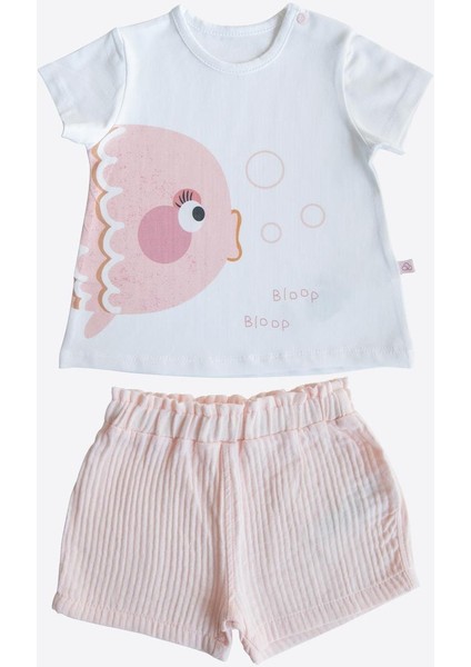 Organik Bloop Bloop 2'li Takım Pembe