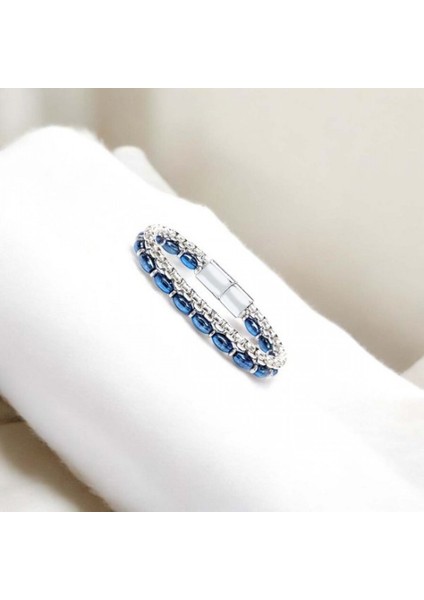 Çelik Zincirli Gümüş ve Mavi Arpa Hematit Bileklik 9592B21D5 fiyatları