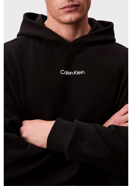 Logolu Pamuklu Regular Fit Kapüşonlu Sweat LVGMF5W302UB1 Erkek Sweat LVGMF5W302 Ub1 fırsatları