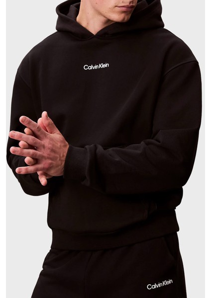 Logolu Pamuklu Regular Fit Kapüşonlu Sweat LVGMF5W302UB1 Erkek Sweat LVGMF5W302 Ub1 indirimleri