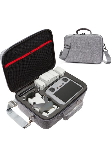 Djı Mini 4 Pro Darbeye Dalı Eva+Kumaş El Çantası Taşıma Çantası Rc Drone Aksesuarları Saklama Çantası Omuz Askılı - Gri (Yurt Dışından)