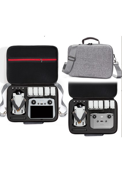 Djı Mini 3 Pro / Mini 3 Taşınabilir Taşıma Çantası Rc Drone Darbeye Dalı Saklama Çantası Çizilmez Omuz Çantası - Gri / Siyah (Yurt Dışından)
