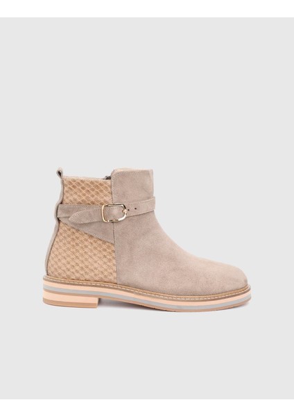 Palma Hakiki Süet Deri Vizon Kadın Bot modelleri