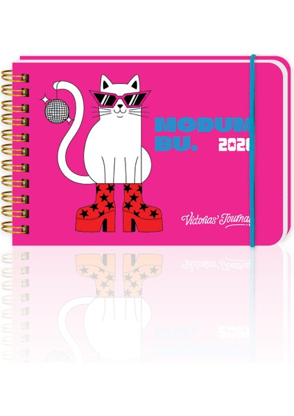 Günlük Spiralli Yatay Cep Ajanda | 13,5x9,5 cm Soft Touch Kapak