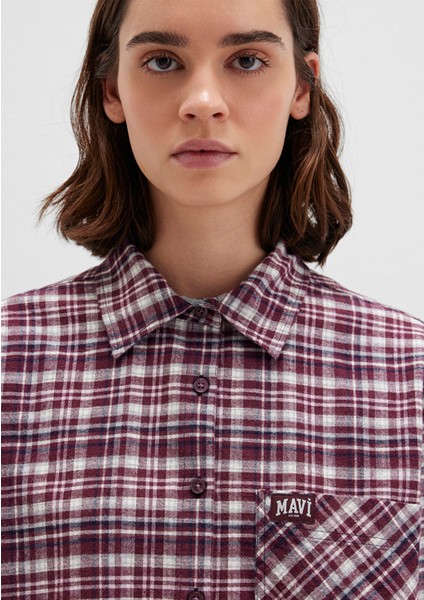 Bordo Ekose Gömlek 1211301-90949 indirimleri