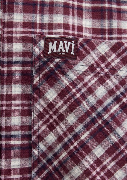 Bordo Ekose Gömlek 1211301-90949