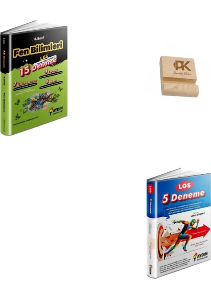Aydın Lgs 8. Sınıf Fen Bilimleri (15LI) ve 5 Tüm Dersler Denemeleri + Telefon Standı