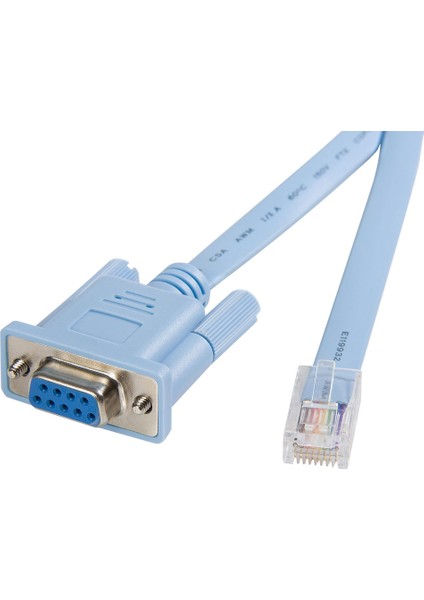 RJ45 To RS232 Seri Com Port Cisco Consol Kablo modelleri