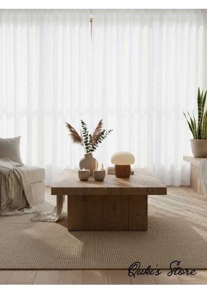 Dekoratif Japon Mantarı Biblosu, 2 Adet, 1 Büyük, 1 Küçük, Beyaz-Açıkkahve