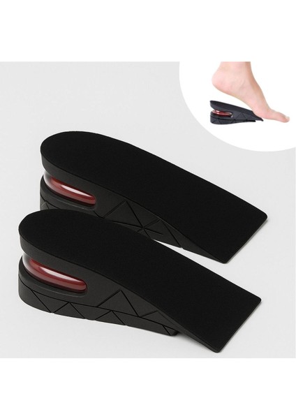 Buffer® 5 cm Boy Uzatıcı Silikon Ortopedik Topuk Tabanlık – Yüksek Konforlu Gizli Yükseltici Ped (Unisex)