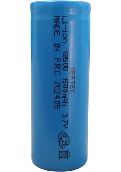 3.7V Li-Ion 18500 1500 Mah 10C Şarjlı Pil
