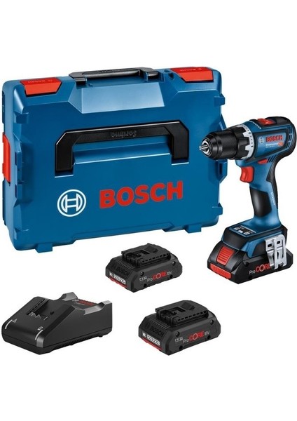 Gsr 18V-65 3X4.0AH Çift Akülü Vidalama ( 4 Amper 3 Akü Lü Set)