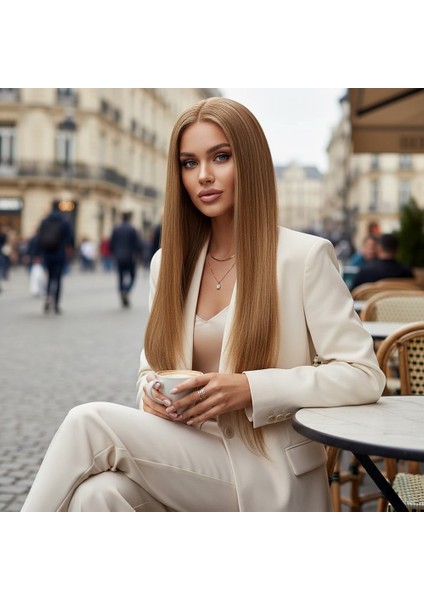 Düz Front Lace Gerçek Tül Peruk / Balköpüğü / 70/75CM