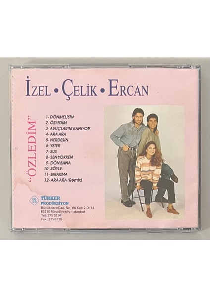 Izel Çelik Ercan Özledim CD (Orijinal 1992 Dönem Baskı Cd) fiyatları