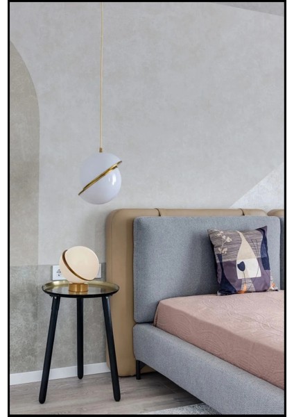 Modern Yuvarlak Tek Camlı Top Sarkıt Avize