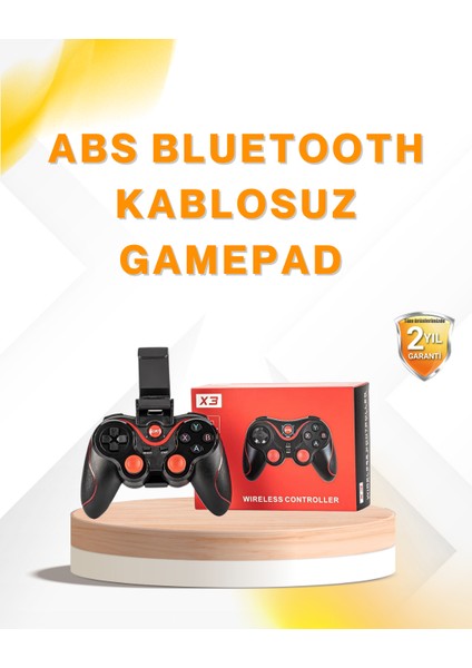 bulurum kablosuz bluetooth gamepad pc android tv uyumlu oyun kumandası