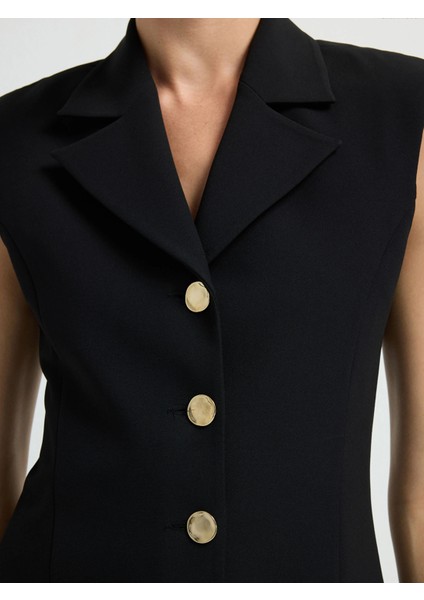 Pliseli Elbise Siyah 12445735000 modelleri