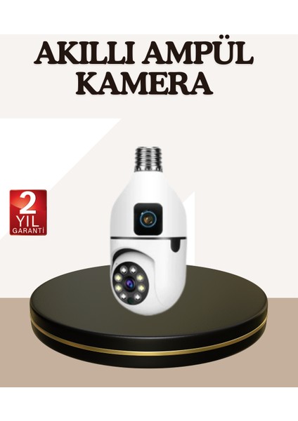 bulurum ıki yönlü sesli wifi kamera – ampul tipi ev ve ofis güvenlik kamerası
