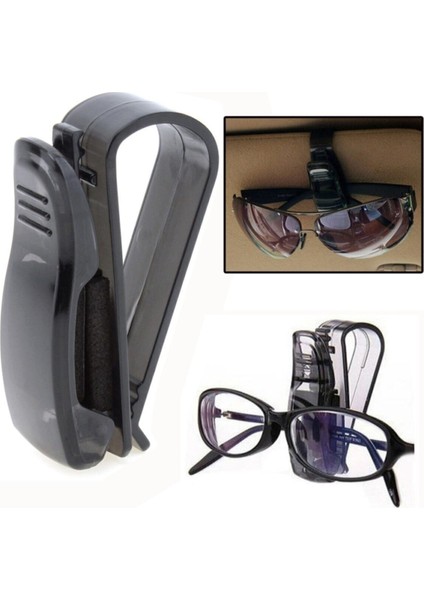 Araç Içi Gözlük Tutucu Araba Gözlük Tutacağı Klipsli Güneş Gözlüğü Kredi Kartlık Kartvizit Klipsi Be