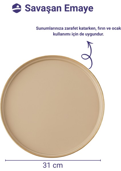 Emaye Yuvarlak Sunum ,fırın Tepsisi modelleri