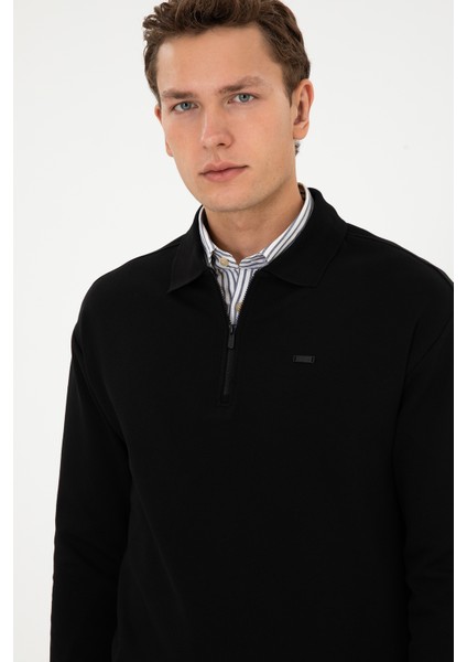 Erkek Siyah Sweatshirt 50316484-VR046 fiyatları