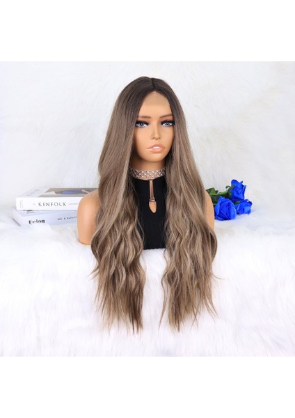 Kahverengi Kumral Ombreli Balköpüğü Işıltılı Tül Peruk fiyatları