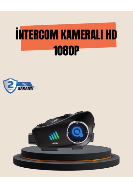 Q28 Motosiklet Kask Bluetooth Kulaklık Full Hd 1080P Kamera